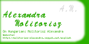 alexandra molitorisz business card